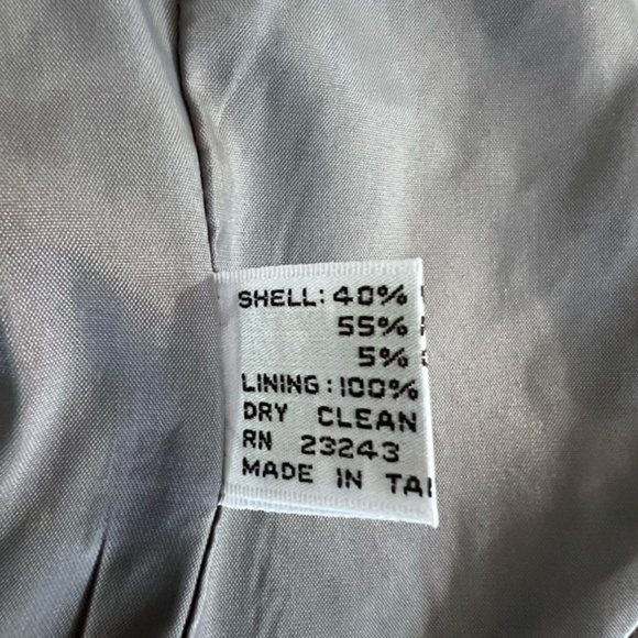 VTG David Benjamin Ltd. Blazer Women's size (UK 18) (USA 14) Gray Wool Velvet - Picture 10 of 15